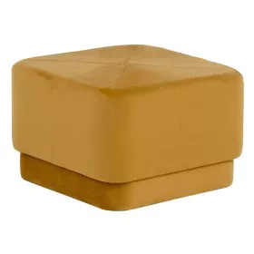 Pouf Tissu Synthétique Bois Ocre 60 x 60 x 40 cm de BigBuy Home, Poufs - Réf : S8800960, Prix : 132,63 €, Remise : %