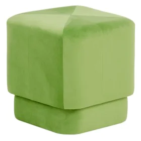 Puff Tecido Sintético Madeira 40 x 40 x 40 cm Verde de BigBuy Home, Pufes - Ref: S8800971, Preço: 73,41 €, Desconto: %