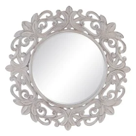 Wall mirror 122,7 x 4,8 x 122,7 cm Crystal White Polyurethane by BigBuy Home, Wall-Mounted Mirrors - Ref: S8800981, Price: 49...