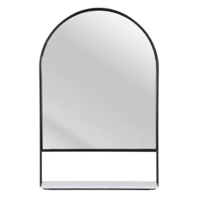 Miroir mural 60 x 2,5 x 90 cm Noir Métal Fer de BigBuy Home, Miroirs muraux - Réf : S8800991, Prix : 138,00 €, Remise : %