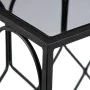 Hall 90 x 35 x 80 cm Crystal Black Metal (2 Units) by BigBuy Home, Tables - Ref: S8800994, Price: 218,47 €, Discount: %