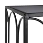 Meuble d'Entrée 90 x 35 x 80 cm Verre Noir Métal (2 Unités) de BigBuy Home, Tables - Réf : S8800994, Prix : 218,47 €, Remise : %