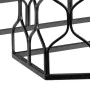 Meuble d'Entrée Verre Noir Métal (2 Unités) de BigBuy Home, Tables - Réf : S8801025, Prix : 218,47 €, Remise : %