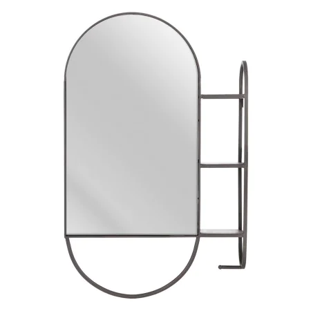 Miroir mural 51 x 14 x 80 cm Noir Métal de BigBuy Home, Miroirs muraux - Réf : S8801066, Prix : 94,57 €, Remise : %