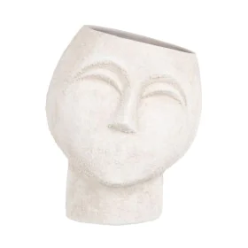 Planter Ceramic Cream 19 x 19 x 20 cm by BigBuy Garden, Cachepots - Ref: S8801069, Price: 26,37 €, Discount: %