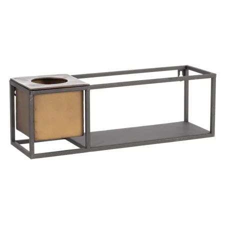 Estantes 40 x 12 x 13,5 cm Preto Dourado Metal de BigBuy Home, Unidades de estantes - Ref: S8801080, Preço: 27,29 €, Desconto: %