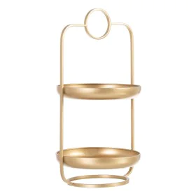 Snack tray 26,5 x 25 x 50 cm Golden Metal by BigBuy Home, Plates and dishes - Ref: S8801083, Price: 32,86 €, Discount: %