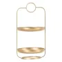 Snack tray 26,5 x 25 x 50 cm Golden Metal by BigBuy Home, Plates and dishes - Ref: S8801083, Price: 32,86 €, Discount: %