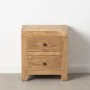 Nightstand MIRÓ 45 x 35 x 50 cm Natural Mindi wood by BigBuy Home, Bedside Tables - Ref: S8801088, Price: 179,52 €, Discount: %