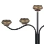 Pot à Bougie 41 x 12 x 30,5 cm Noir Doré Métal de BigBuy Home, Bougeoirs et chandeliers - Réf : S8801091, Prix : 29,35 €, Rem...