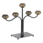 Pot à Bougie 41 x 12 x 30,5 cm Noir Doré Métal de BigBuy Home, Bougeoirs et chandeliers - Réf : S8801091, Prix : 29,35 €, Rem...