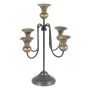 Pot à Bougie 27,5 x 27,5 x 44,5 cm Noir Doré Métal de BigBuy Home, Bougeoirs et chandeliers - Réf : S8801092, Prix : 35,99 €,...