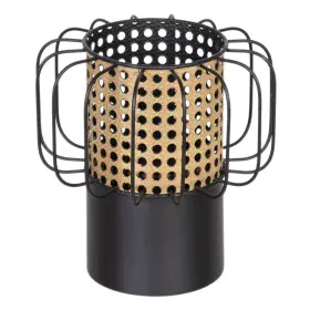 Bougeoir 20 x 20 x 21 cm Naturel Noir Métal de BigBuy Home, Bougeoirs et chandeliers - Réf : S8801121, Prix : 18,67 €, Remise...