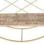 Estante 51 x 14 x 51 cm Natural Dorado Metal Madera de BigBuy Home, Unidades de estanterías - Ref: S8801128, Precio: 35,74 €,...