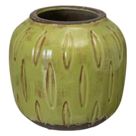 Planter 19,5 x 19,5 x 18,5 cm Ceramic Pistachio by BigBuy Garden, Cachepots - Ref: S8801166, Price: 17,23 €, Discount: %