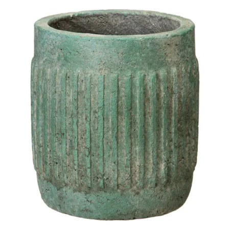 Cache-pot 20 x 20 x 21,5 cm Turquoise Ciment de BigBuy Garden, Cache-pots - Réf : S8801173, Prix : 17,23 €, Remise : %