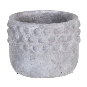 Cache-pot 31,5 x 31,5 x 23,5 cm Gris Résine de BigBuy Garden, Cache-pots - Réf : S8801175, Prix : 34,11 €, Remise : %