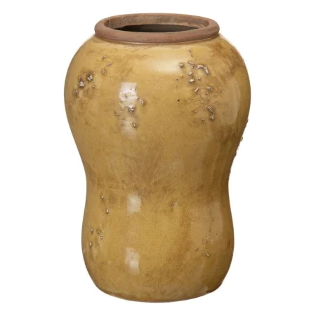 Vase 14,5 x 14,5 x 21,5 cm Ceramic Mustard by BigBuy Home, Vases - Ref: S8801179, Price: 12,85 €, Discount: %