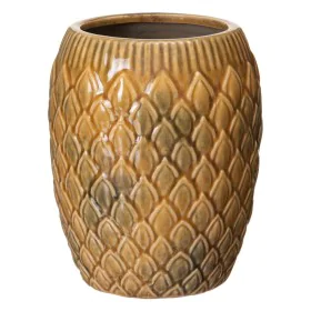 Plantador 18,5 x 18,5 x 23 cm Cerâmica Mostarda de BigBuy Garden, Vasos - Ref: S8801187, Preço: 19,74 €, Desconto: %