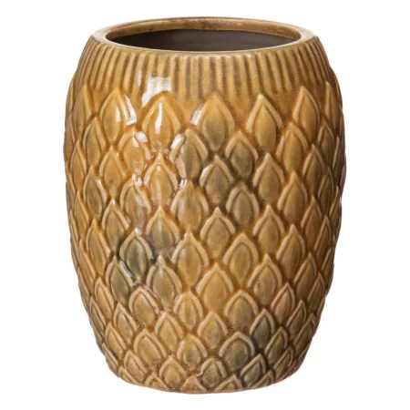 Vaso 18,5 x 18,5 x 23 cm Ceramica Senape di BigBuy Garden, Cachepot - Rif: S8801187, Prezzo: 18,95 €, Sconto: %