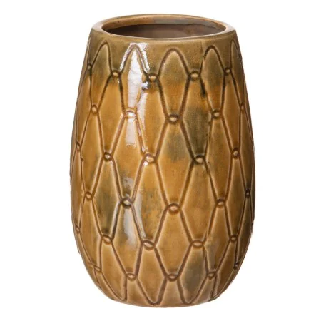 Vase 15 x 15 x 22,5 cm Ceramic Mustard by BigBuy Home, Vases - Ref: S8801188, Price: 15,42 €, Discount: %