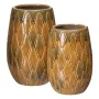 Vase 15 x 15 x 22,5 cm Ceramic Mustard by BigBuy Home, Vases - Ref: S8801188, Price: 15,42 €, Discount: %