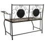 Bench Alexandra House Living Black Iron Tile 50 x 88 x 110 cm by Alexandra House Living, Benches - Ref: D1631031, Price: 164,...