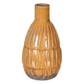 Vase 14 x 14 x 25,5 cm aus Keramik Senf von BigBuy Home, Vasen - Ref: S8801204, Preis: 15,20 €, Rabatt: %