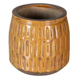 Plantador 17,5 x 17,5 x 17 cm Cerâmica Mostarda de BigBuy Garden, Vasos - Ref: S8801206, Preço: 13,99 €, Desconto: %