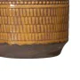 Vase 18 x 18 x 32,5 cm Ceramic Mustard by BigBuy Home, Vases - Ref: S8801222, Price: 27,68 €, Discount: %