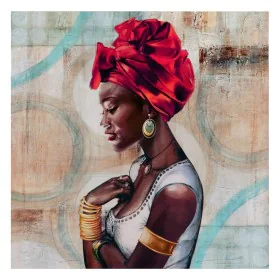 Canvas African Woman 60 x 2,5 x 60 cm by BigBuy Home, Prints on Canvas - Ref: S8801232, Price: 21,83 €, Discount: %