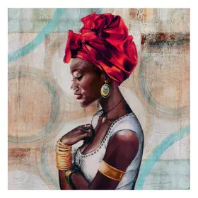 Canvas African Woman 60 x 2,5 x 60 cm by BigBuy Home, Prints on Canvas - Ref: S8801232, Price: 20,96 €, Discount: %