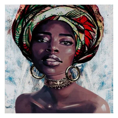 Canvas African Woman 60 x 2,5 x 60 cm by BigBuy Home, Prints on Canvas - Ref: S8801234, Price: 20,96 €, Discount: %