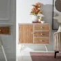 Hall Table with Drawers COUNTRY 90 x 35 x 80 cm Natural White Fir wood MDF Wood by BigBuy Home, Hallway Furniture Sets - Ref:...