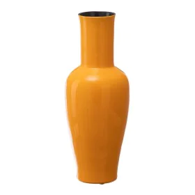 Vase 18 x 18 x 46,5 cm Ceramic Yellow by BigBuy Home, Vases - Ref: S8801253, Price: 34,79 €, Discount: %