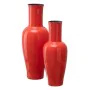 Vase 18 x 18 x 46,5 cm Ceramic Orange by BigBuy Home, Vases - Ref: S8801254, Price: 35,07 €, Discount: %