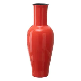 Vase 21,5 x 21,5 x 52,5 cm Ceramic Orange by BigBuy Home, Vases - Ref: S8801256, Price: 47,14 €, Discount: %