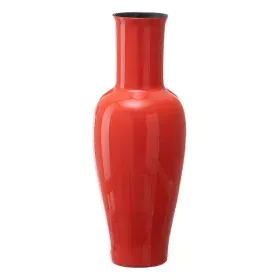 Vase 21,5 x 21,5 x 52,5 cm aus Keramik Orange von BigBuy Home, Vasen - Ref: S8801256, Preis: 47,14 €, Rabatt: %