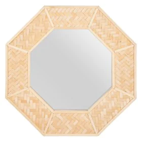 Specchio da parete 81 x 6,5 x 81 cm Naturale Bambù di BigBuy Home, Specchi da parete - Rif: S8801262, Prezzo: 155,12 €, Scont...