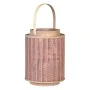 Lantern 26 x 26 x 34,5 cm Candleholder Brown Natural Fibre by BigBuy Home, Candelabras and candle holders - Ref: S8801270, Pr...