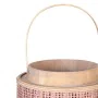 Lantern 26 x 26 x 34,5 cm Candleholder Brown Natural Fibre by BigBuy Home, Candelabras and candle holders - Ref: S8801270, Pr...