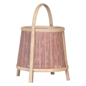 Lanterne Bougeoir Marron Fibre naturelle 33 x 33 x 44 cm de BigBuy Home, Bougeoirs et chandeliers - Réf : S8801271, Prix : 49...