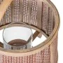 Lantern Candleholder Brown Natural Fibre 33 x 33 x 44 cm by BigBuy Home, Candelabras and candle holders - Ref: S8801271, Pric...