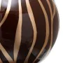 Vaso 27 x 27 x 23 cm Zebra Cerâmica Dourado Castanho de BigBuy Home, Jarrões - Ref: S8801273, Preço: 37,16 €, Desconto: %