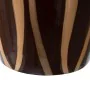 Vase Zebra Ceramic Golden Brown 18 x 18 x 48 cm by BigBuy Home, Vases - Ref: S8801275, Price: 37,16 €, Discount: %