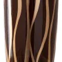 Vase Zebra Ceramic Golden Brown 18 x 18 x 48 cm by BigBuy Home, Vases - Ref: S8801275, Price: 37,16 €, Discount: %