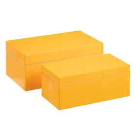 Decorative box 35 x 20 x 15 cm DMF (2 Units) by BigBuy Home, Boxes - Ref: S8801279, Price: 57,40 €, Discount: %