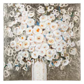 Painting 90 x 2,8 x 90 cm Canvas Flowers by BigBuy Home, Paintings - Ref: S8801281, Price: 97,16 €, Discount: %