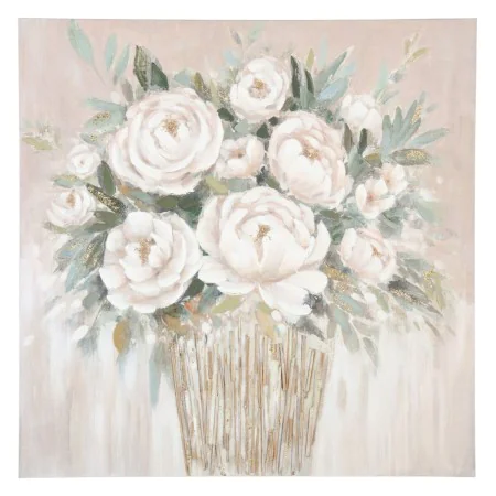 Cuadro 100 x 2,8 x 100 cm Lienzo Flores de BigBuy Home, Pinturas artísticas - Ref: S8801282, Precio: 106,96 €, Descuento: %