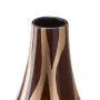 Vase Zebra Ceramic Golden Brown 23 x 23 x 43 cm by BigBuy Home, Vases - Ref: S8801285, Price: 43,68 €, Discount: %